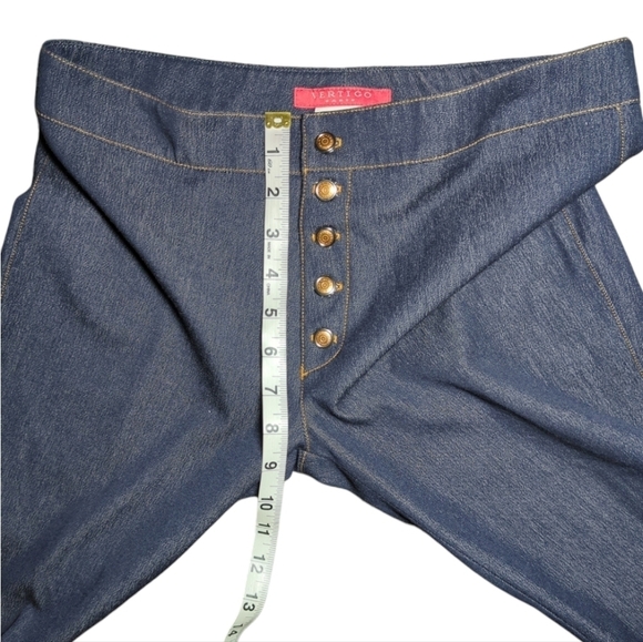 Bundle Of 2 Vertigo Paris Chambray Button Fly Pants Size 6 - Picture 6 of 12